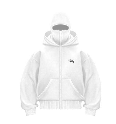 Fleecegefütterter Doppel-Kapuzenpullover