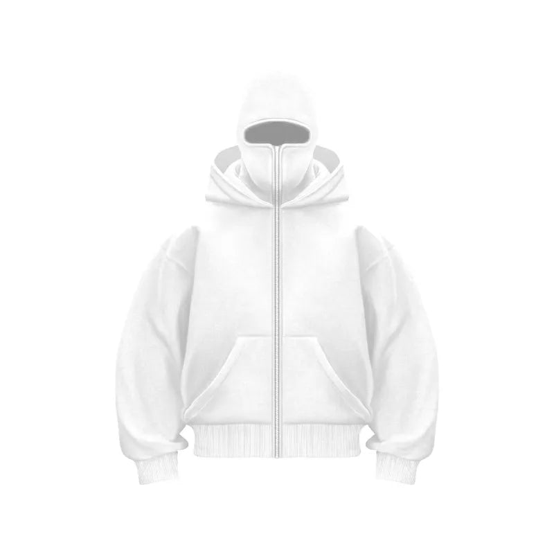 Fleecegefütterter Doppel-Kapuzenpullover