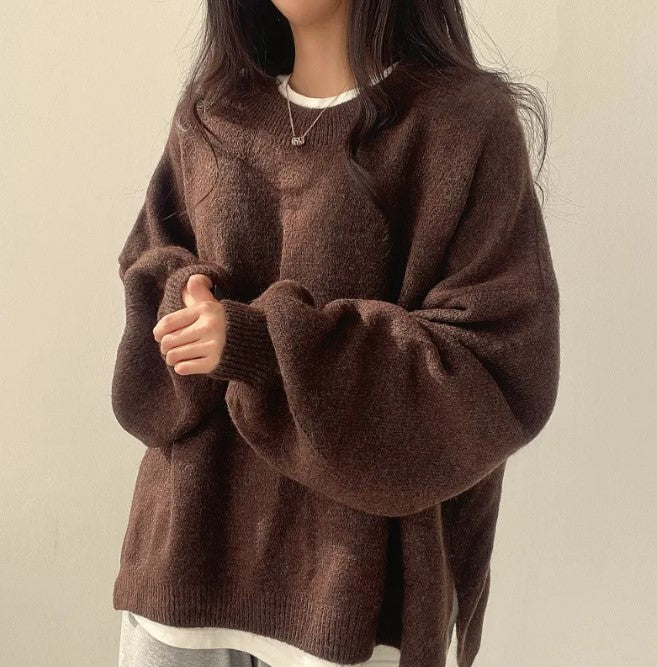 Frau lockerer Pullover