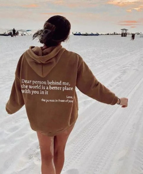 Liebe Person hinter mir, Hoodie