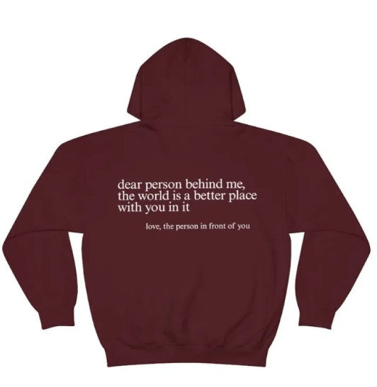 Sehr geehrte Person hinter mir, Hoodie