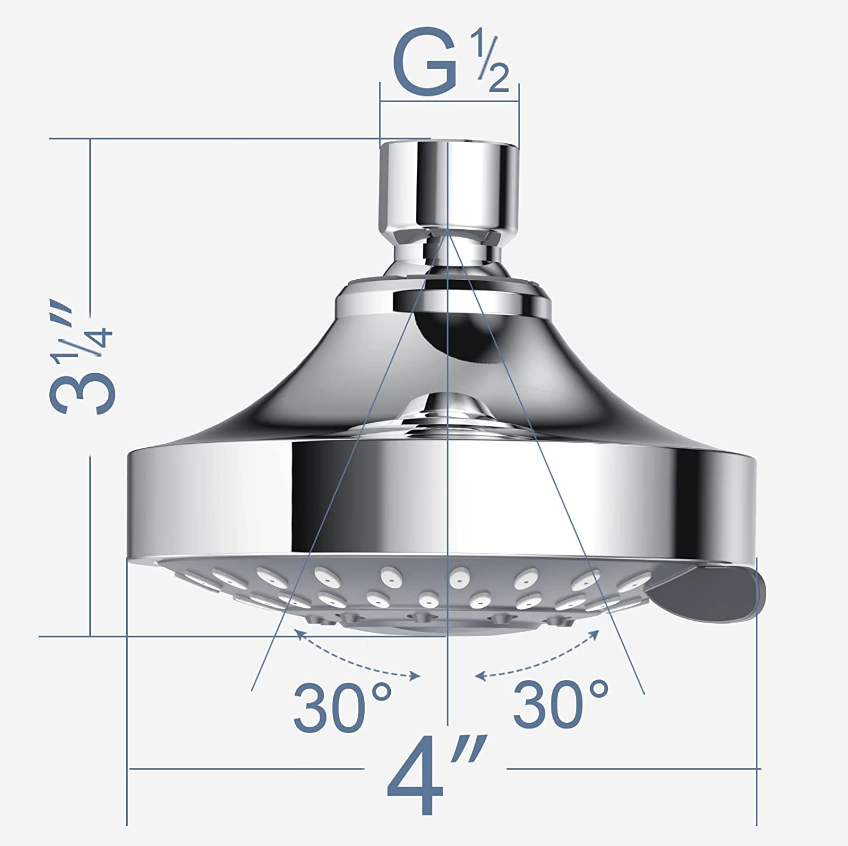 Duschköpfe Handbrause Hochdruck Einstellbare Duschbrause Top-Spray Bad