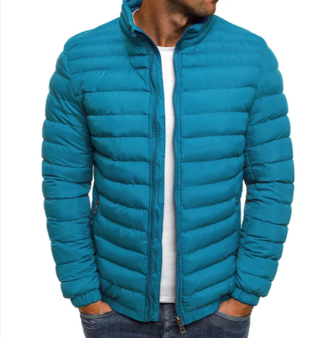 Herren Kälteschutz Baumwoll-Steppjacke – Outdoor-Reißverschlussmantel