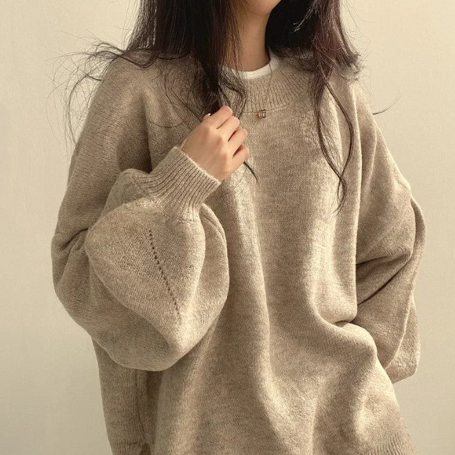 Damen-Pullover locker geschnitten