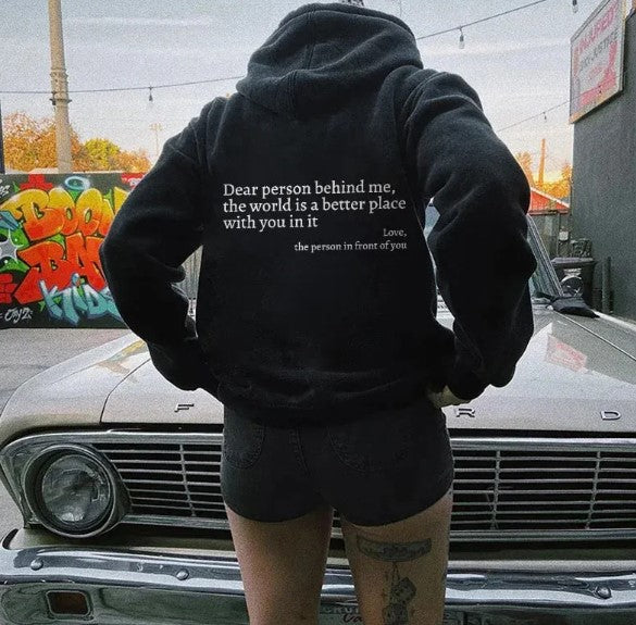 Sehr geehrte Person hinter mir, Hoodie